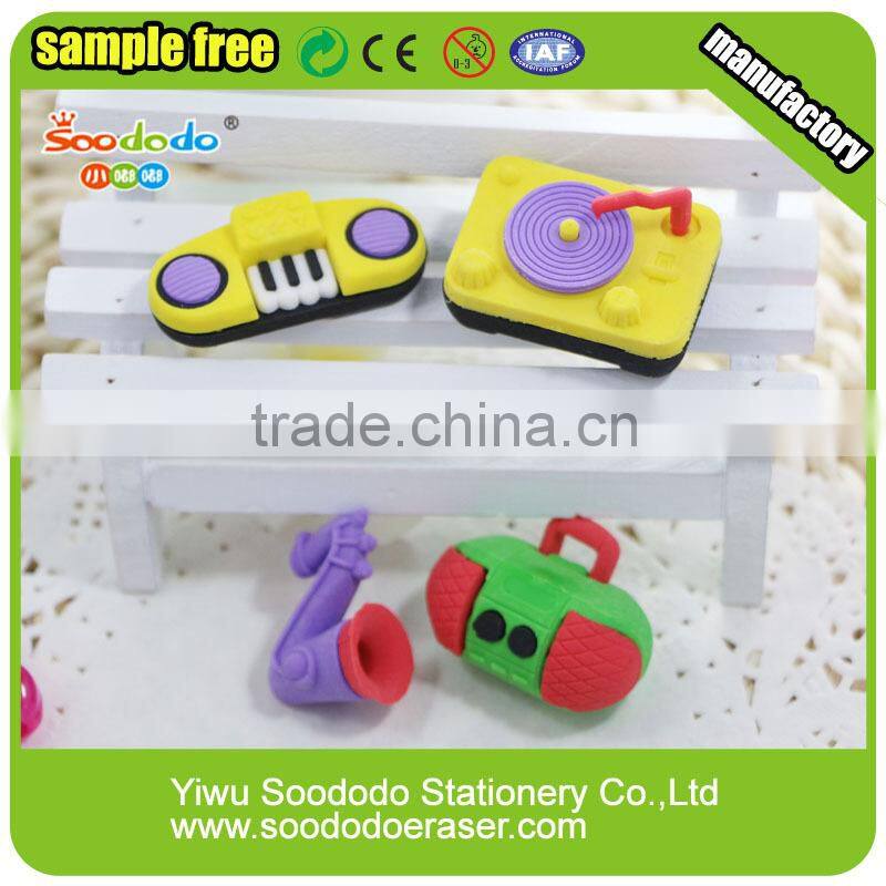 Musical Instruments Shaped Erasers for Kids