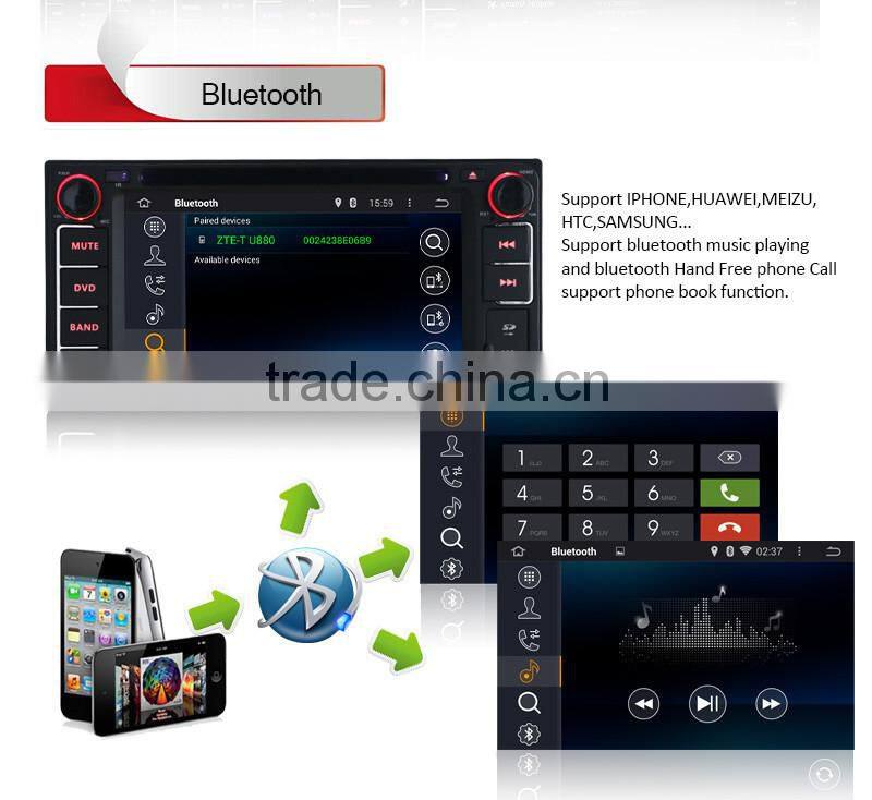 Dual Core Pure Android 4.4 Car Radio for Toyota Hilux Fortuner Innova old camry corolla old vios RAV4 Prado DVD GPS WIFI 3G SWC