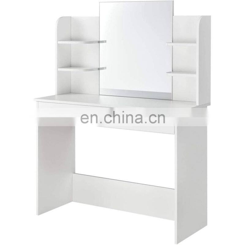 Wholesale Vanity Set Dressing Table Lady Makeup Table with Mirror Wooden Dressers