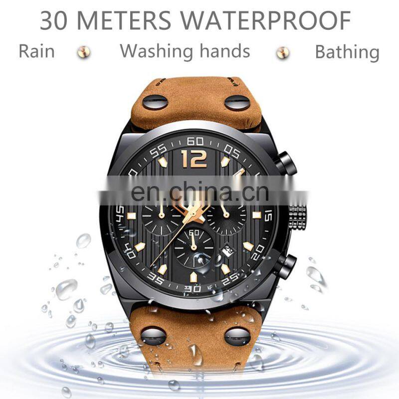LIGE 9890 New Fashion Sport Mens Watches Luxury Brand Chronograph Men Watch Waterproof Multifunction Quartz Male Wristwatch