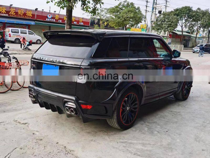 Runde ASPEC Style CF& FRP Wide Body Kit Front Bumper Rear Bumper Side Skirt Fender For Land Rover RANGE ROVE SPORT 2014-2018