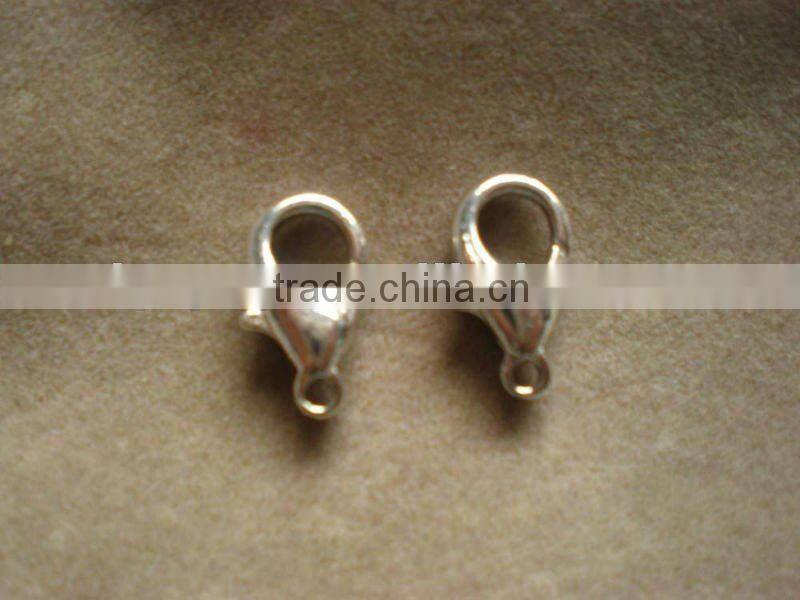 Lobster connector clasps for bag chains