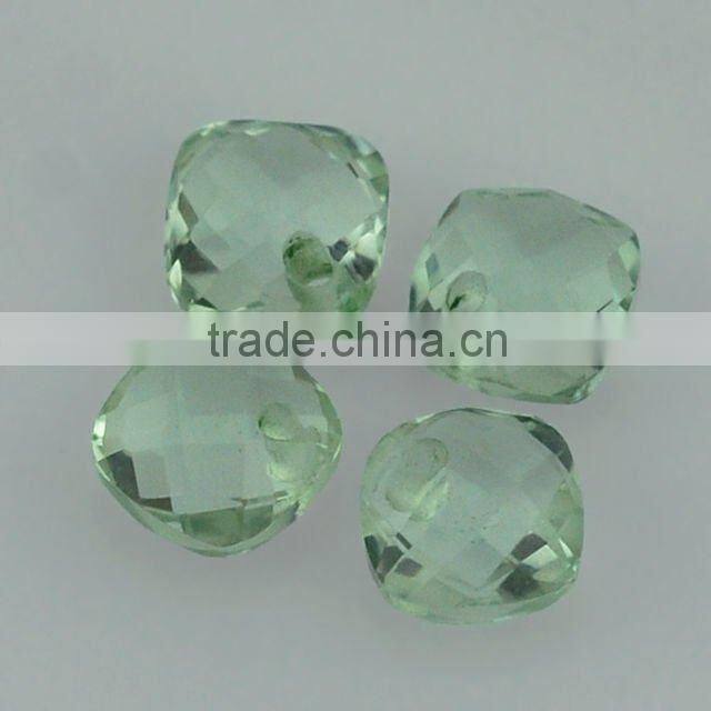 Pear Shape Calibrated Green Amethyst Briolette - Natural Precious & Semi Precious Gemstones