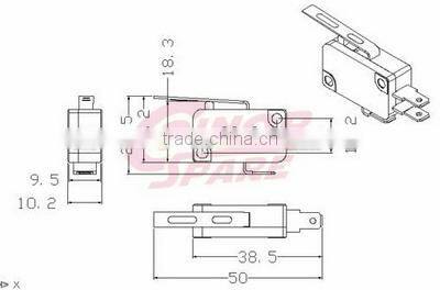 Factory Best Choice hotsell wire lever micro switch