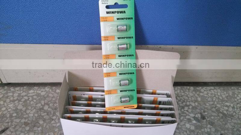 high quality 11A alkaline battery 6 volt