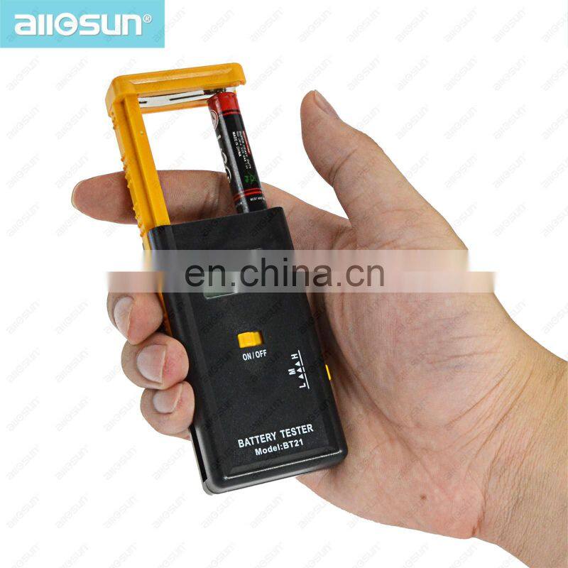Allsun BT21 9V AAA AA Electronic Device Battery Tester check output voltage With LED Display Batteries Voltage tester