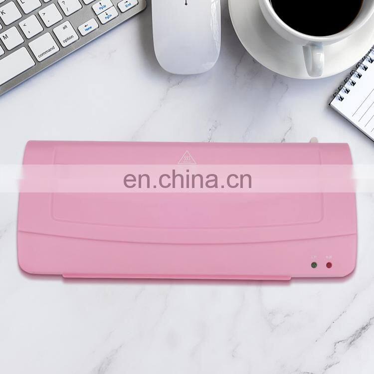 Factory wholesale Home mini A4 A5 A6 Automatic Cold Hot Manual Laminator Film Machine