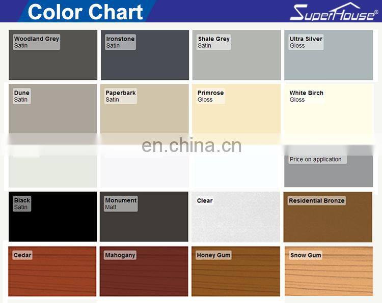 Superhouse Security Sunroom Corner Aluminum Lift and Slide Door with 10 years quality warranty