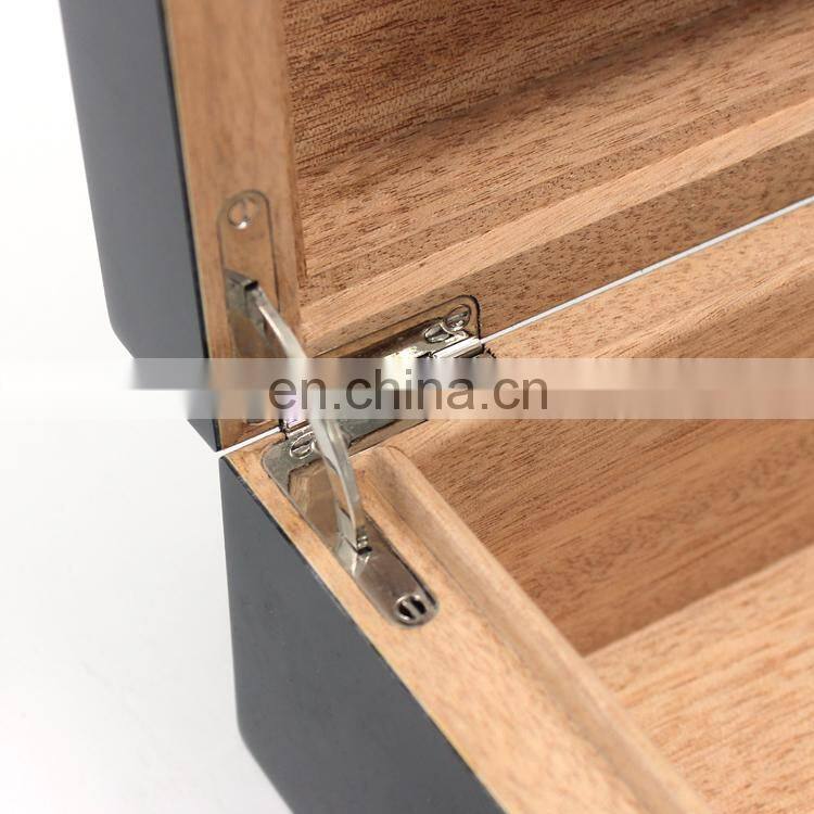 Custom high gloss finished wholesale modern okoume solid fancy humidor cigar wooden luxury cigar humidor