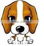 customized crystal heart pet ID charm for necklace