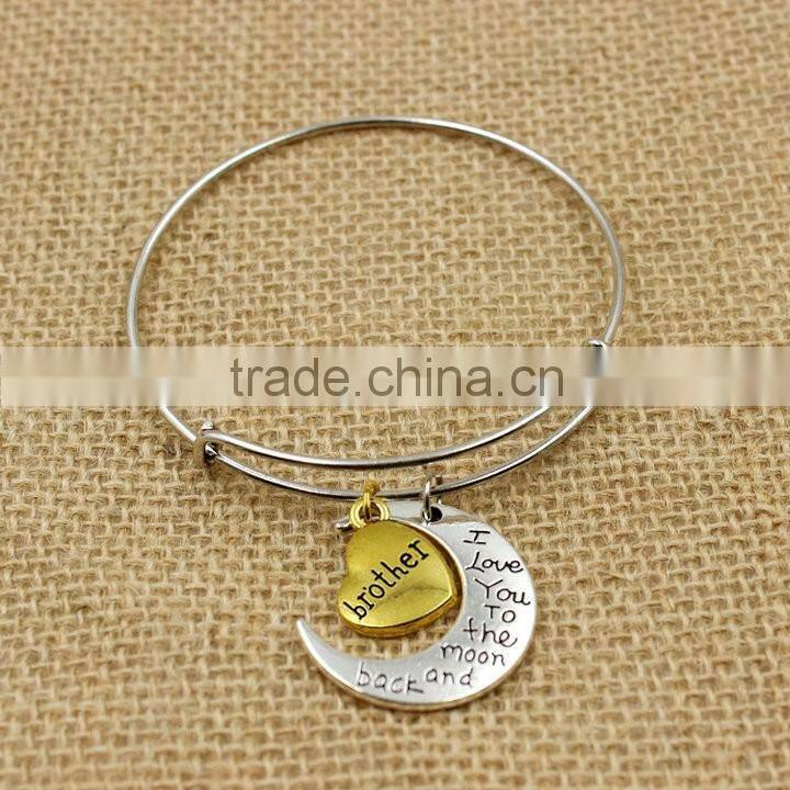 2016 alex bangles adjustable expandable silver bangles wholesale cheap price unisex gender bangles