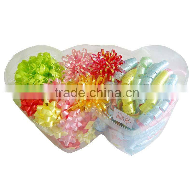 Glitter Star Bow with Glitter Lace Edges, Gift Bow for Gift Decoration