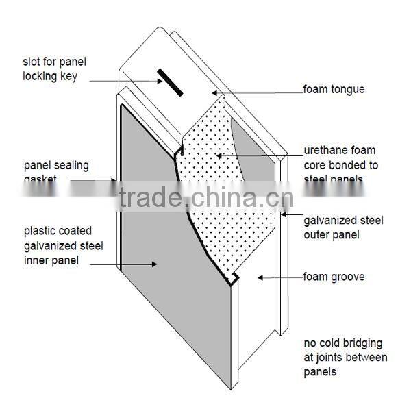 supermarket store cold room for food in South America