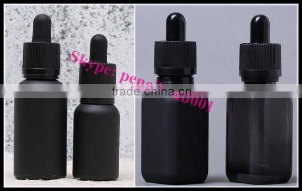 amber blue green clear glass bottle manufacturer 30ml black glass bottle with dropper with childproof evident cap dropper bottle