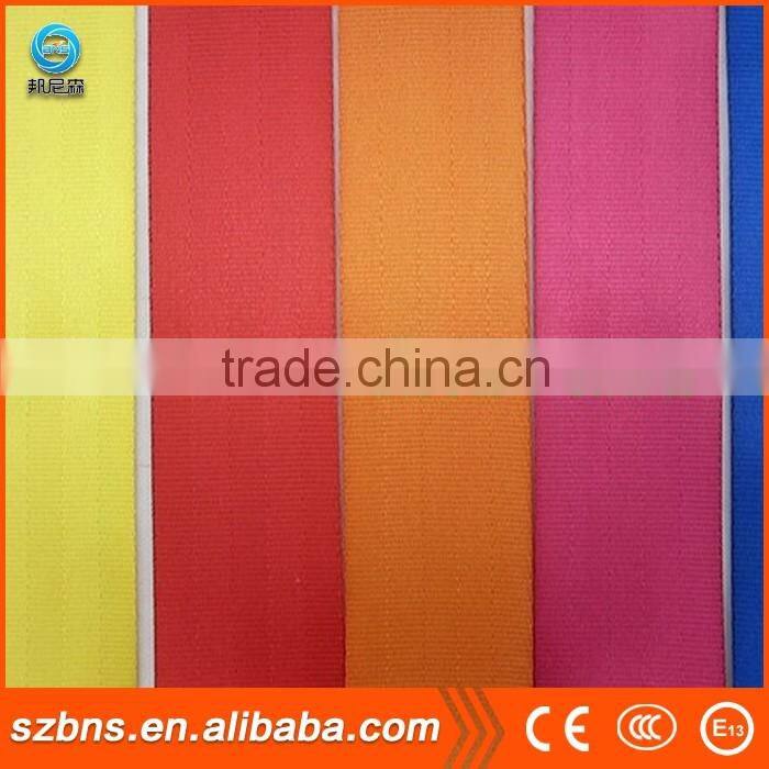 wide brown car seat belt webbing