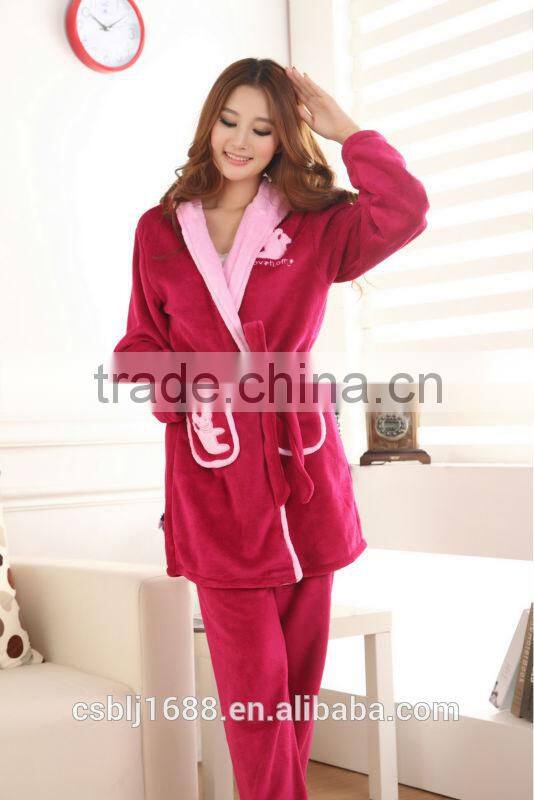 Super soft coral fleece fabric wholesale for sleepcoat