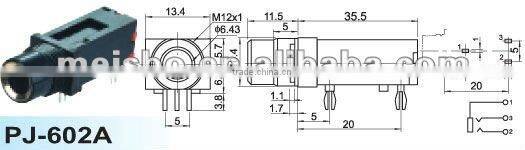 Universal female 2.5mm jack cable for audio