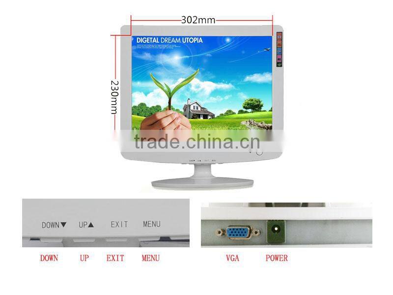 DTK-1516 4:3 Digital Screen Monitor VGA Input 15 Inch TFT LCD Monitor