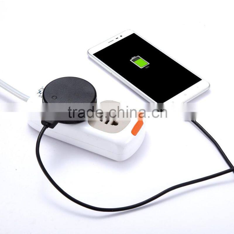 2016 new arrival wall charger with usb port black mini travel charger