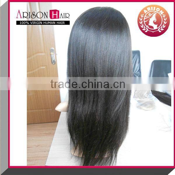100% virgin remy human hair glueless silk top full lace wigs