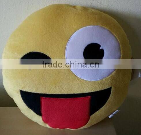 Free sample of emoji stuffed toy/ cheap emoticon plush emoji pillow/pillowplush emoji whatsapp