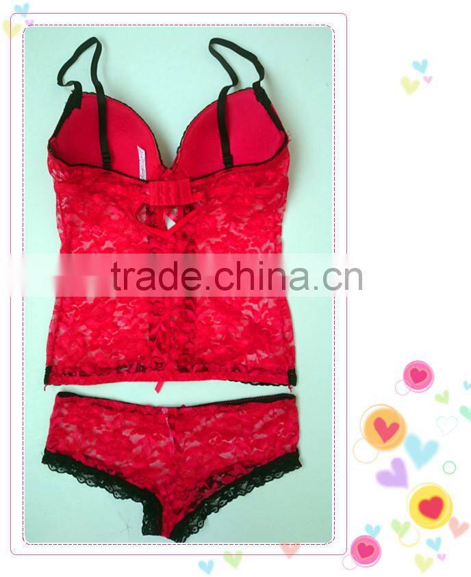New design printting lace lingerie photo, sexy hot fashion show babydoll