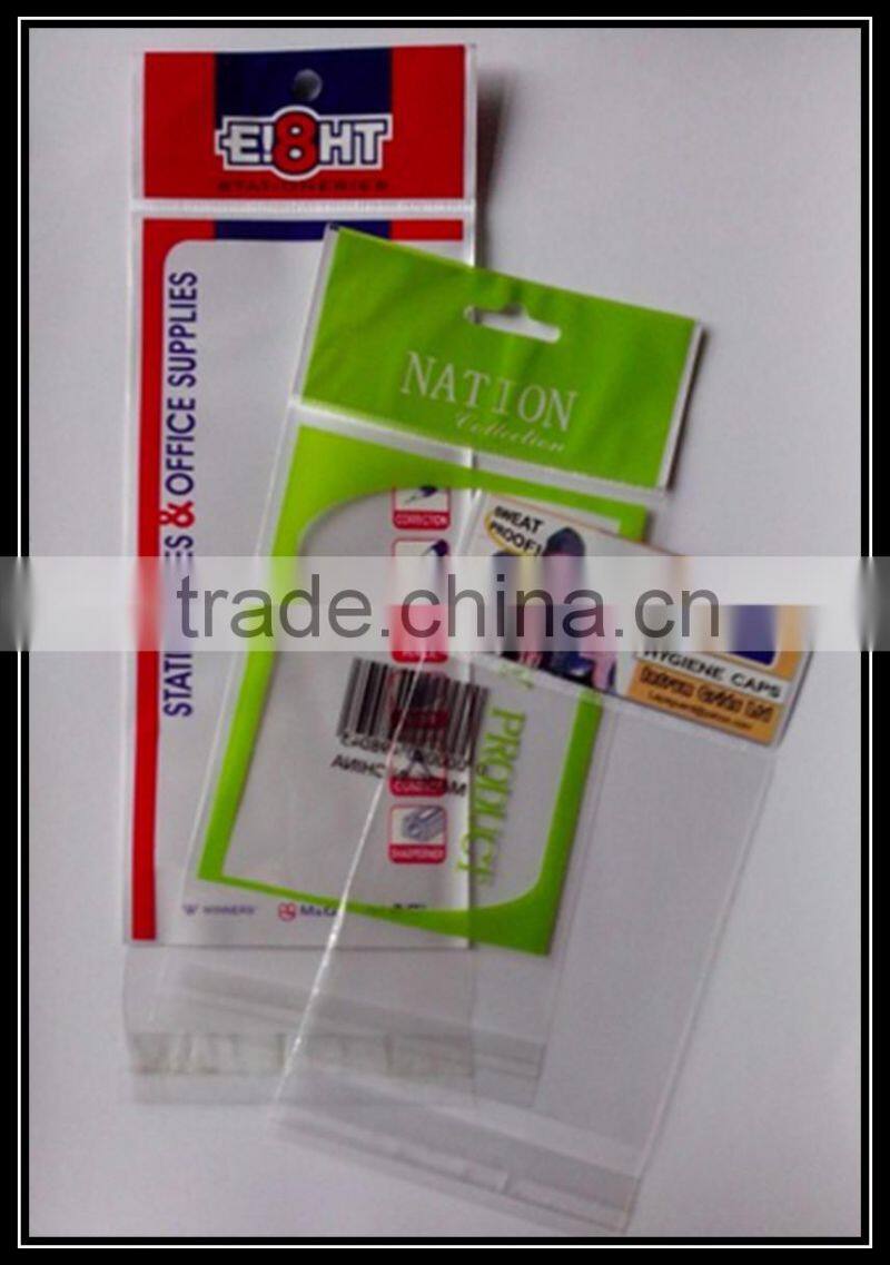 China Manufacturer Clear Resealable Opp Polypropylene Bag