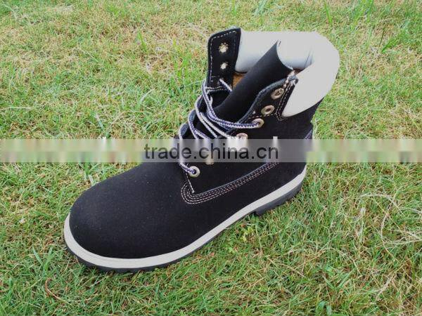 supply steel toe safety shoes wear-resisting protective shoe non slip leather safety boots wholesale work shoes