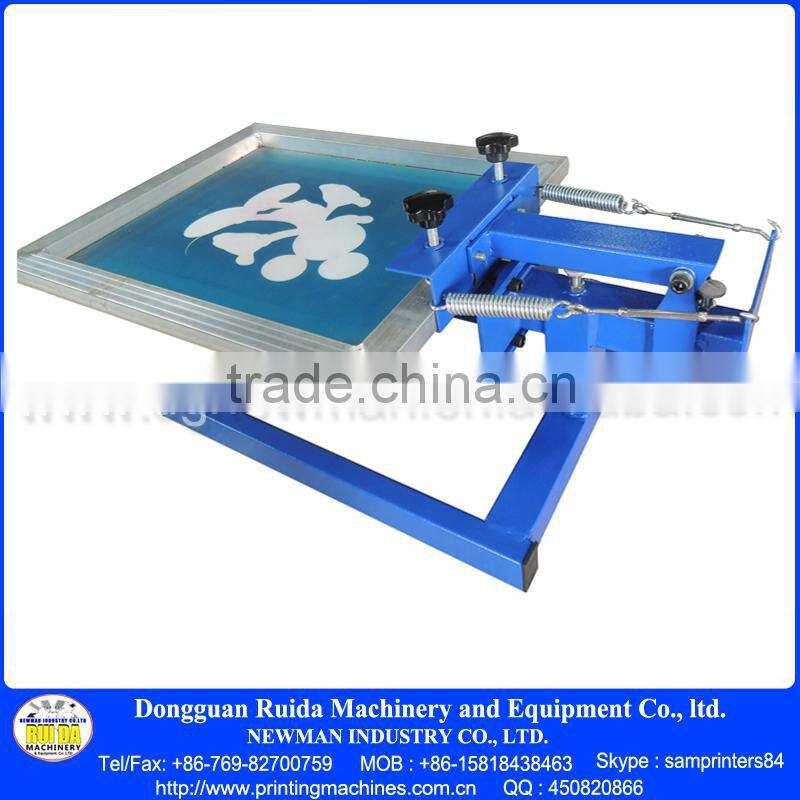 NS101 Manual 1 color 1 print bed table top T-shirt screen printing press