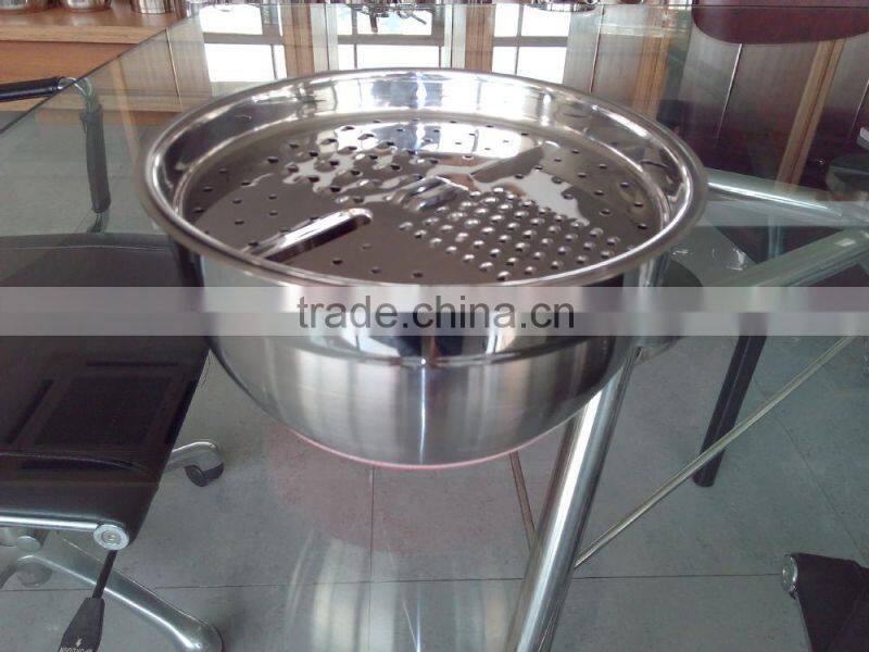 3 pcs set stainless steel mixing bowl set with grater