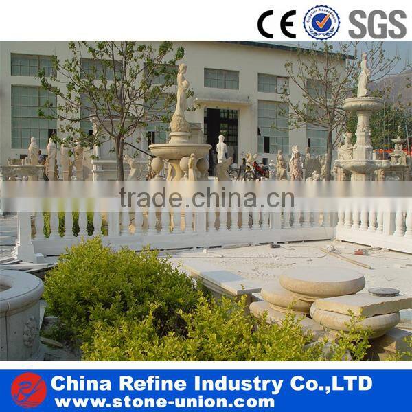 white natural stone garden pillars&barriers
