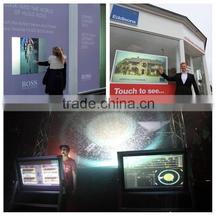 Top quality Holographic screen film with 4types transparent,light grey,dark grey,white