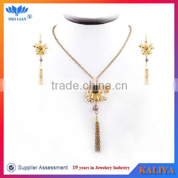 Cute Butterfly Pendant Necklaces Fashion Jewelry Set