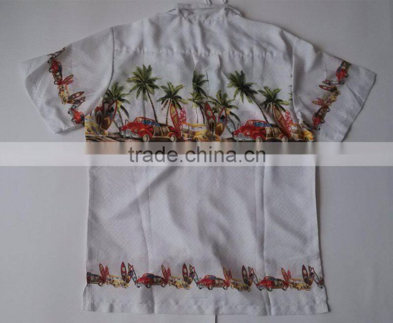 2014 In Stock Sample Summer Beach Shirt bright funky colour Hawaiian Shirts