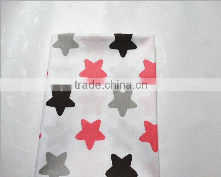 100% cotton star Design multicolour printed & dyed fabric of hometextile