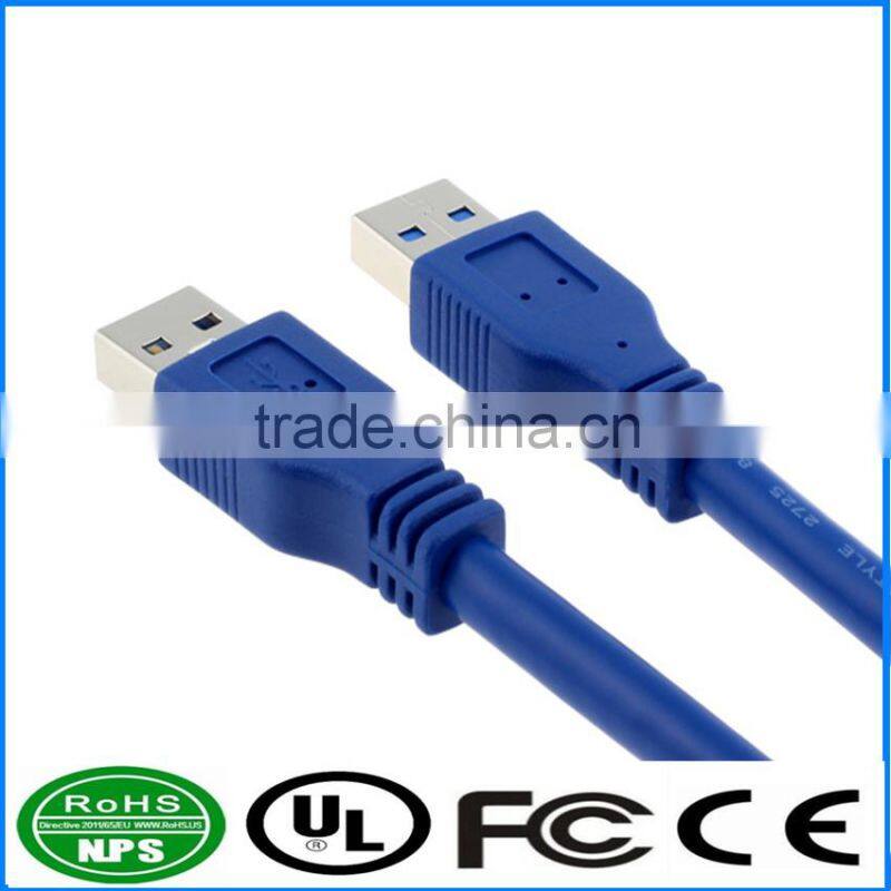 USB3.0 Cable AM to AM Computer Datacable Portable Hard Drive Cable Superspeed Datawire