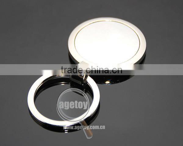 36MM Round Shape Zinc Alloy Silver Color Custom Wholesale Blank Metal Keychains Wholesale
