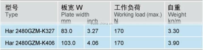 2480GZM assembly line equipment plastic ball bearing conveyor chain