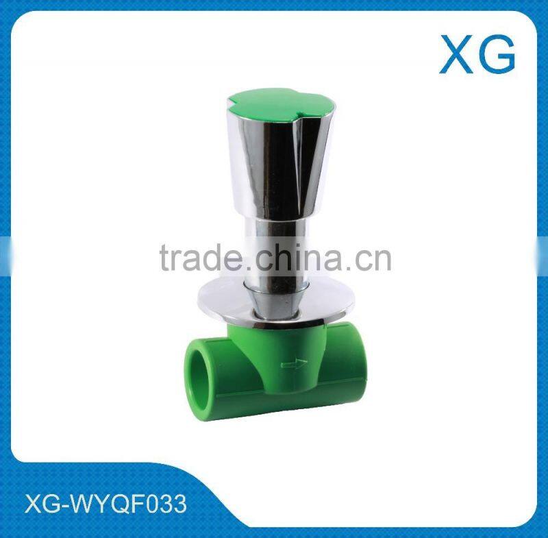 Brass handle brass ball stop vale/brass insert ppr pipe stop valve/brass ball cock valve/stop valve dn20