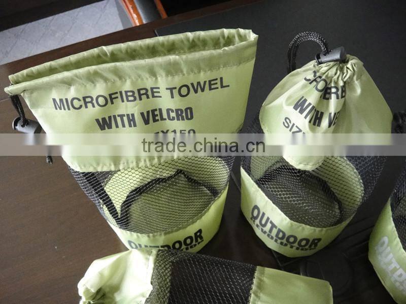 Mesh Material Light Easy Take It Drawstring Towel Bag