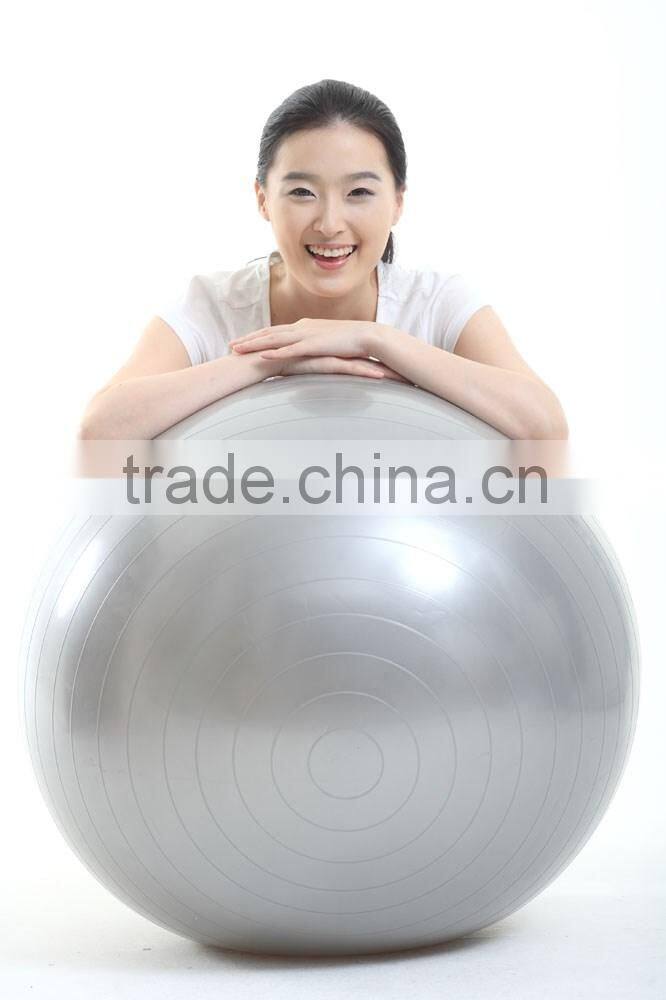 natural pvc yoga ball hotsale yoga ball with pump and logo printed