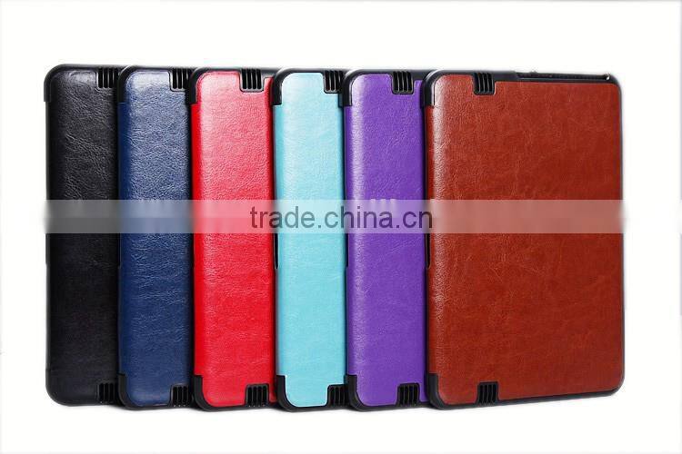 Factory crazy horse pattern PU leather for kindle fire HD 8.9 case leather , case for kindle Fire 8.9 cover
