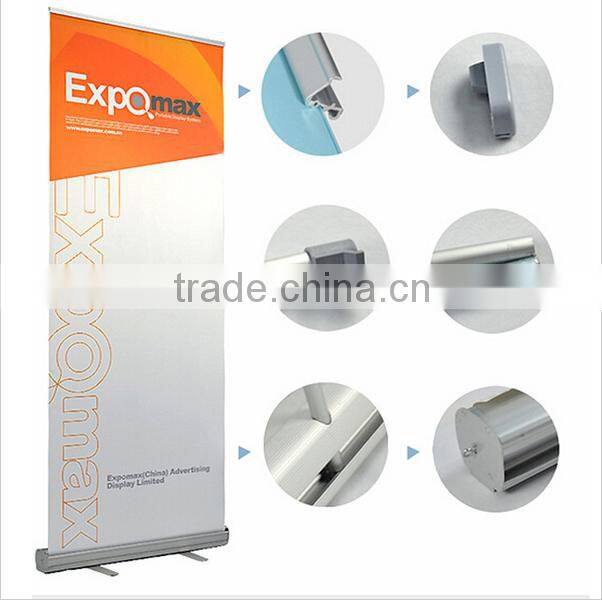 novelty banner trade show display 85*200cm roll up banner cassette
