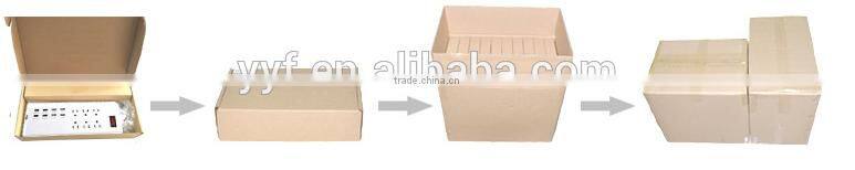 New item 7 way 5 smart usb charger multiple plug power socket with switch and us extension cord