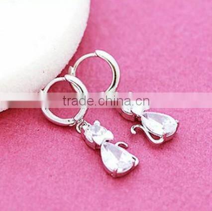 JINSE Cute Cat Earrings