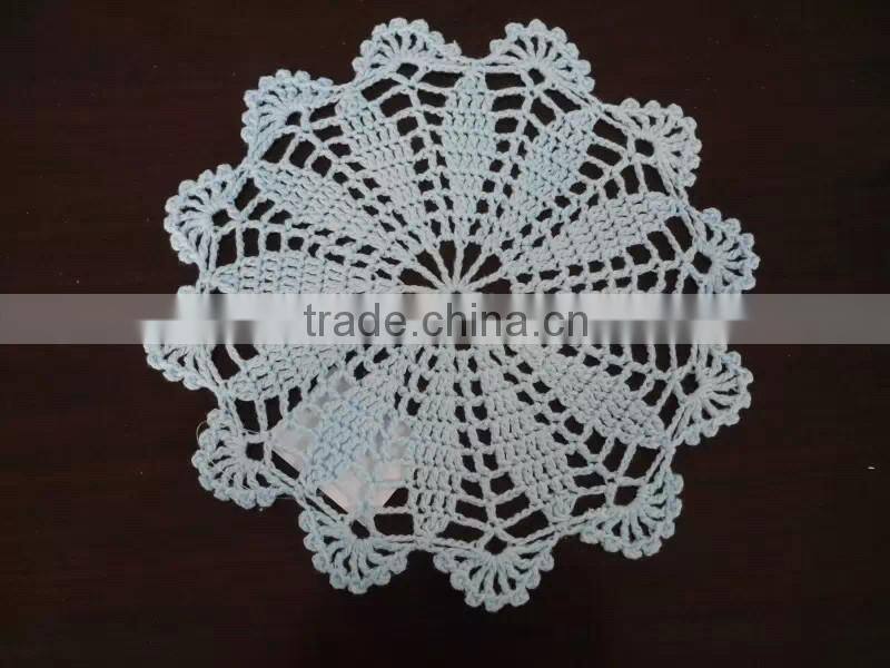 Pure color embroidered weaved placemat,