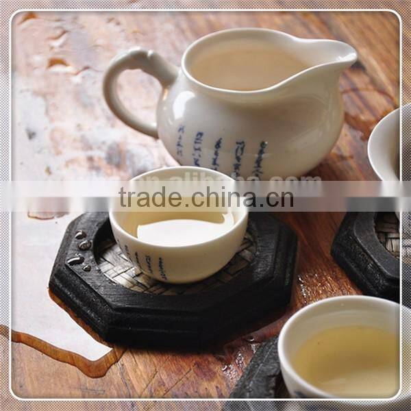 Handmade natural wood cup mat customized design