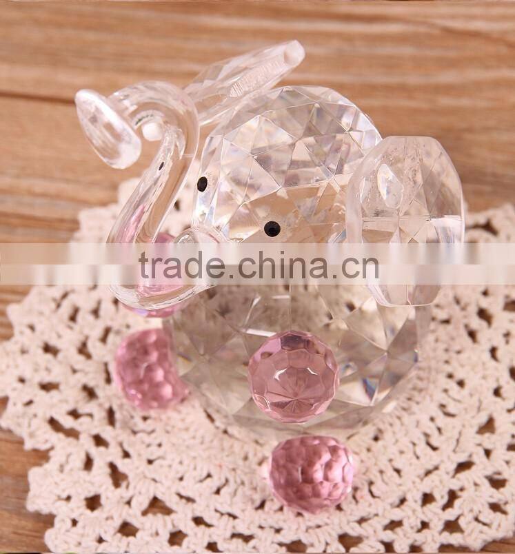 animal elephant small crystal figurines for gift