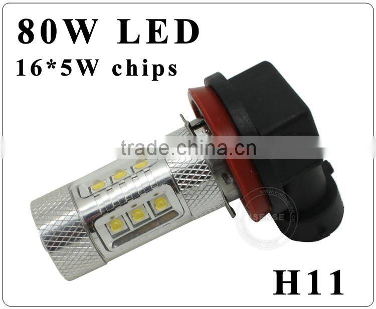 80w led lights H8/h9/h11/h16 12v 24v for mazda 3 fog light