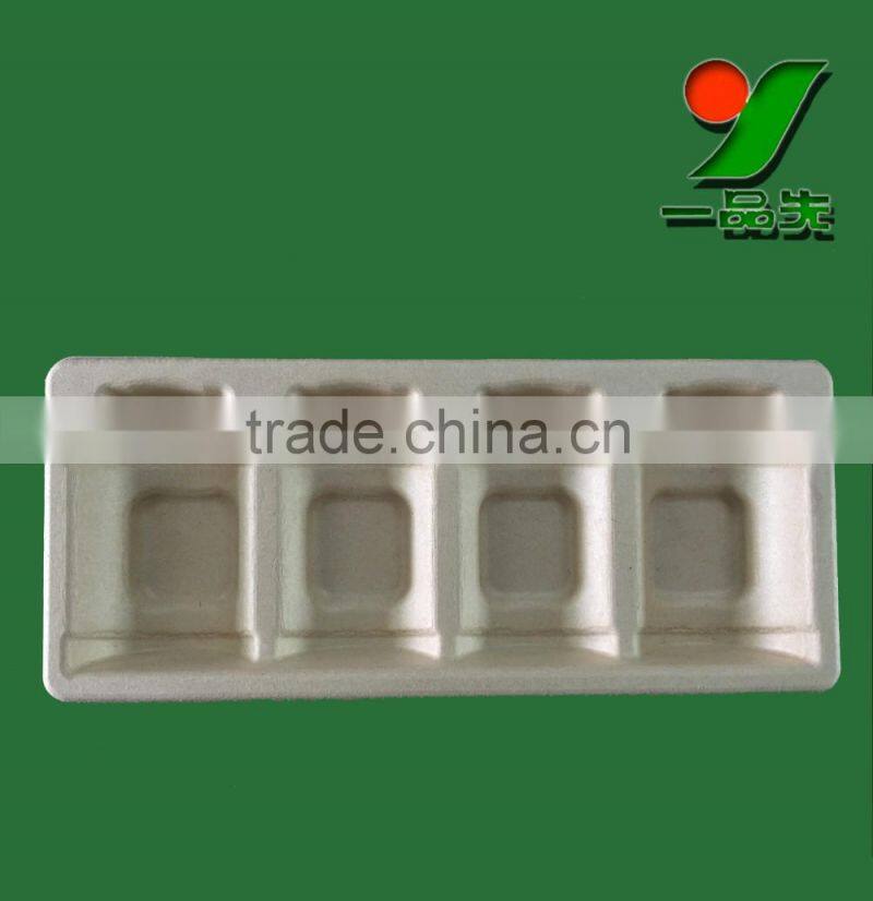 Bespoke earth friendly customized environmental biodegradable pulp molded disposable medical instruments packaging trays
